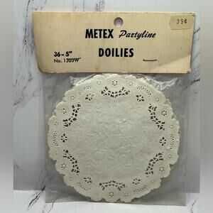 NWT vintage Metex Partyline Doilies